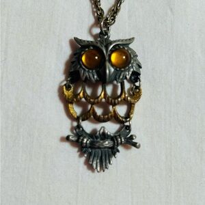 70’s Vintage Owl Necklace
